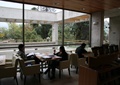 咖啡馆,玻璃墙,餐桌椅