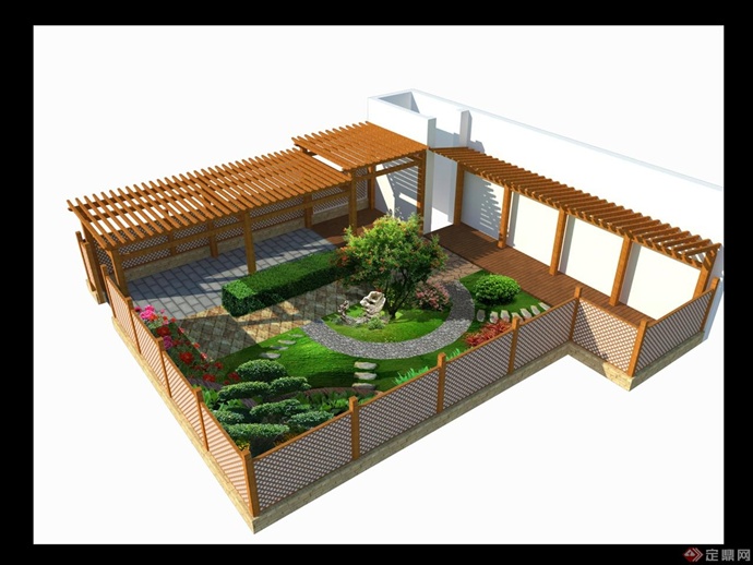 屋顶花园设计效果图