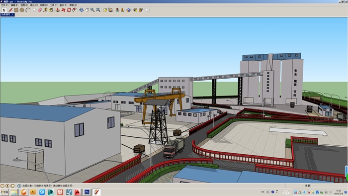 某煤业矿区规划sketch模型