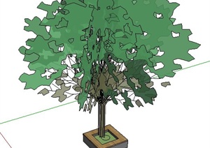 树池设计SU(草图大师)模型