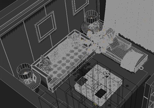 室内装饰家装客厅及餐厅设计3dmax模型