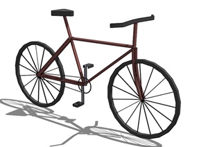 一辆自行车的SU(草图大师)模型