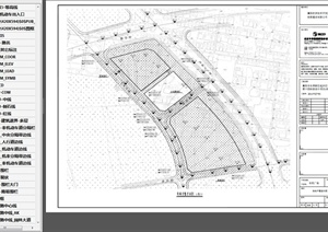 某城市市民中心景观工程外围环境设计PDF文本与CAD场地竖向图