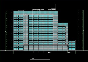 两栋医院建筑设计CAD方案图