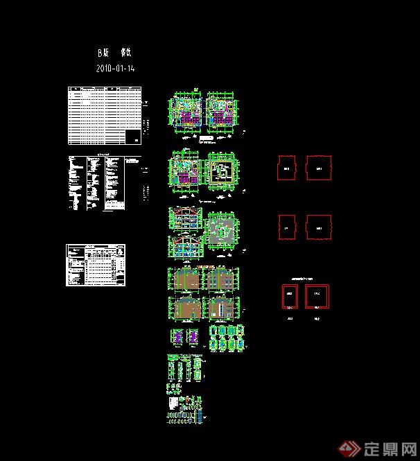 某三层餐饮建筑设计CAD施工图(2)
