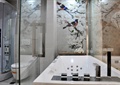 卫生间,浴缸,玻璃墙,马桶