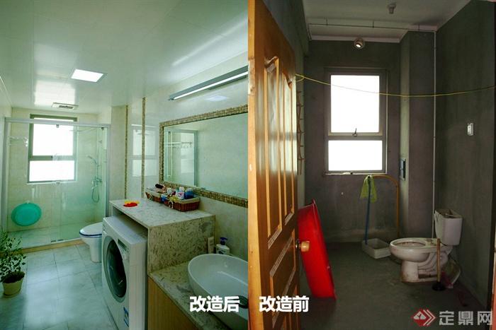 卫生间,浴室,改造前后对比