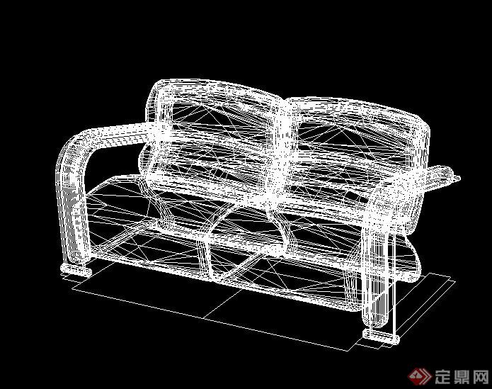 室内沙发设计CAD模型(2)