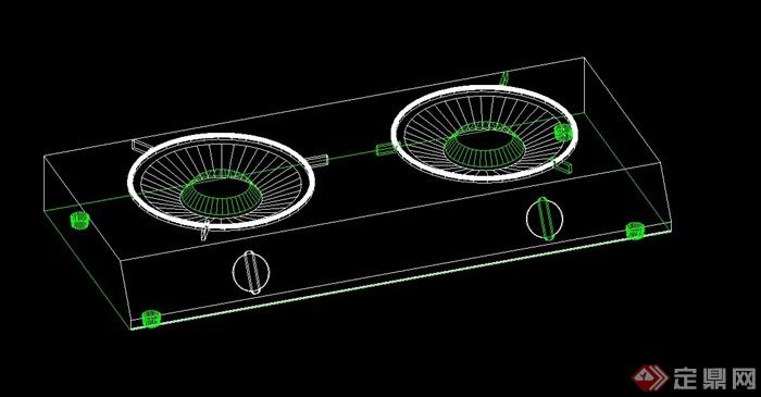 室内厨房设施设计CAD模型(2)