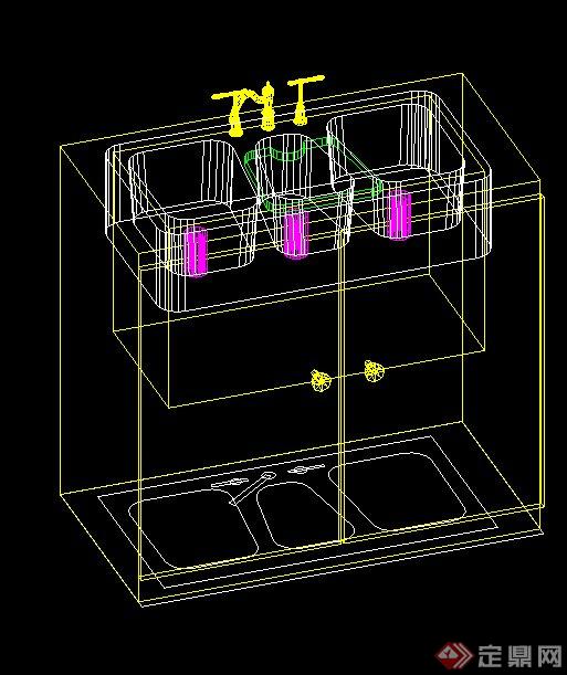 室内厨房设施设计CAD模型(3)