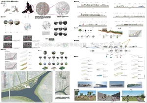 佛山东平河北岸景观规划设计方案展板（PDF格式）