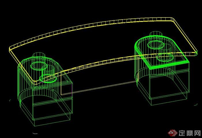 室内边柜家具设计CAD模型(1)