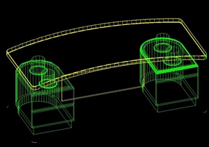室内边柜家具设计CAD模型
