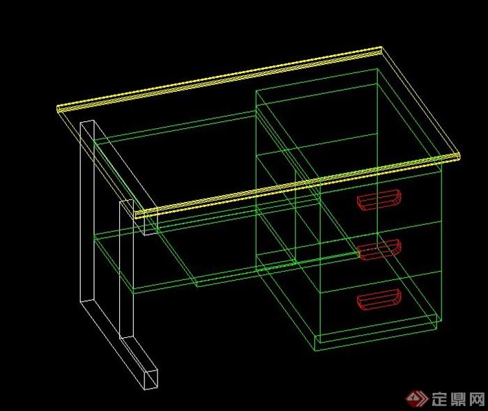 室内边柜家具设计CAD模型(2)