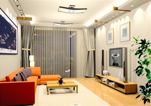现代住宅空间室内装修设计JPG效果图