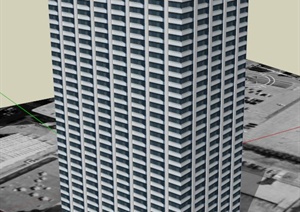 Foresters酒店建筑设计SU(草图大师)模型