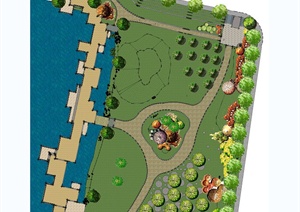 某公共绿地景观规划设计JPG方案图