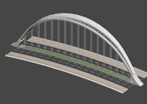 现代交通桥设计3DMAX模型