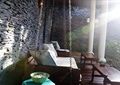 庭院,吊椅,茶几,植物,特色墙