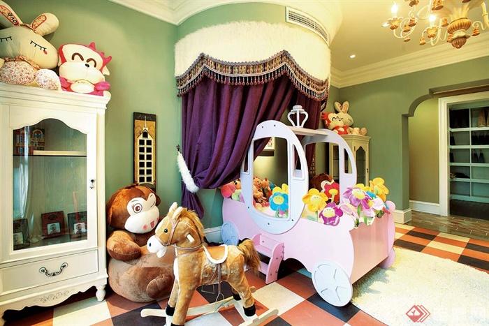 儿童房,卧室,儿童床,柜子,玩具