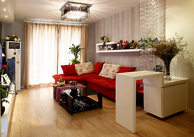 客厅,沙发,茶几,窗帘,背景墙,柜子,花瓶插花