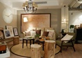 客厅,地图,背景墙,沙发,茶几,坐凳,灯饰