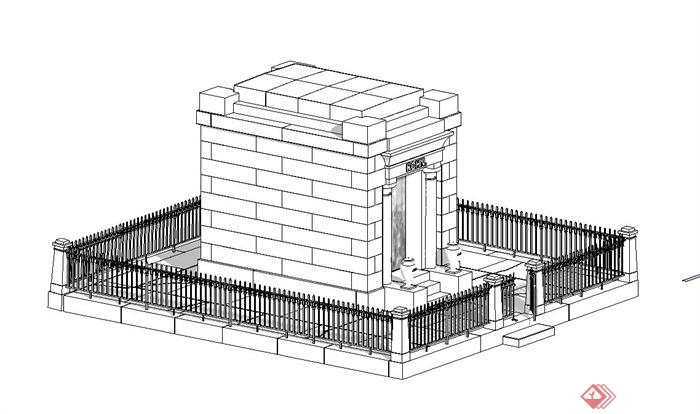某著名者坟墓设计US模型(2)