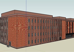 现代博物馆建筑设计SU(草图大师)模型