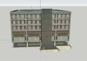 某六层电影院建筑设计SU(草图大师)模型