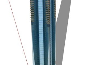 迪拜瑞汉金罗塔纳玫瑰酒店建筑设计SU(草图大师)模型