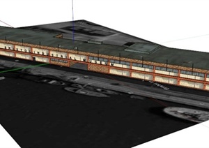 布里斯托尔工业博物馆建筑设计SU(草图大师)模型
