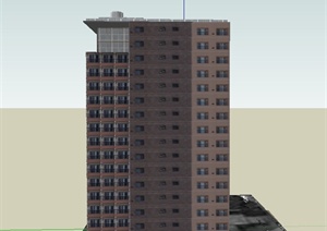 现代风格高层住宅小区建筑设计SU(草图大师)模型