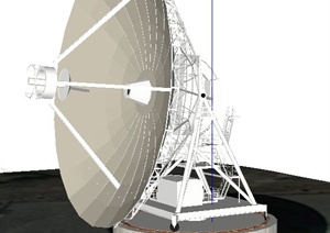 现代卫星塔、天文台SU(草图大师)模型