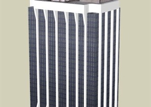 某办公综合大楼建筑设计SU(草图大师)模型