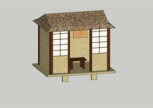 日式小茶亭SU(草图大师)模型