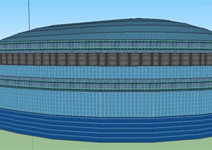 某运动场馆建筑设计SU(草图大师)模型