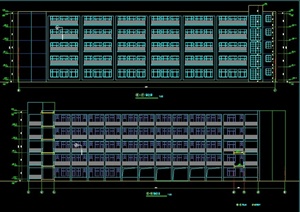 现代某五层学校教学楼建筑设计CAD施工图