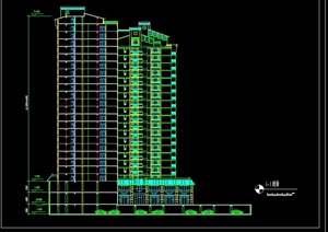 现代某高层住宅小区建筑规划设计CAD图
