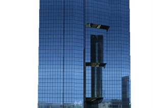 现代华纳中心商业建筑设计SU(草图大师)模型