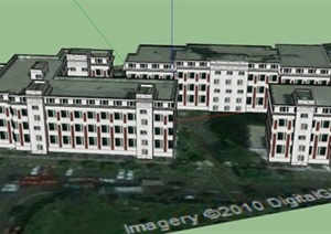 住宅区建筑设计SU(草图大师)模型1