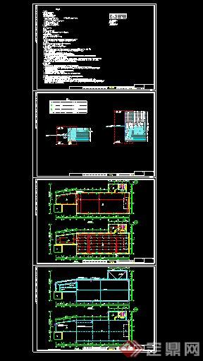 某单层文化礼堂建筑设计CAD施工图(2)