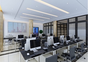 某现代风格办公室装修设计JPG图片