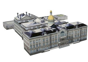 新泽西州众议院建筑设计SU(草图大师)模型