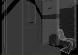 某别墅主卧室卫生间设计3DMAX模型