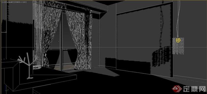 某别墅主卧室卫生间设计3DMAX模型(2)