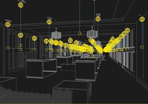 某现代展示厅室内装修方案设计3DMAX模型