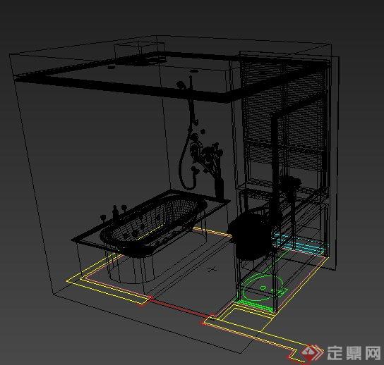 卫生间浴室装饰设计MAX模型(2)