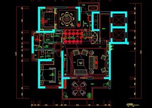 某下电子书两层别墅空间设计CAD施工图
