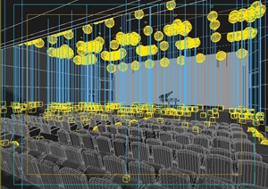 现代风格音乐厅室内设计3dmax模型