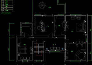 某四层别墅空间装修设计CAD施工图